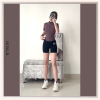 Set đồ tập gym nữ Đồ chạy bộ Áo thể thao ngắn tay Quần đùi HERSIGN-SMIXA16N12