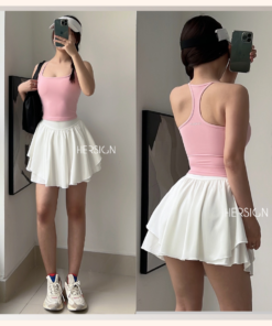 HERSIGN Chân váy 2 lớp dáng bồng chơi pickleball lChân váy thể thao 2 lớp chơi tennis VAY08 BST HERSIGN GRACED MOTION