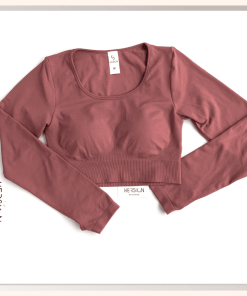 Áo Croptop nữ Áo tập gym tay dài tập yoga HERSIGN-CROP16