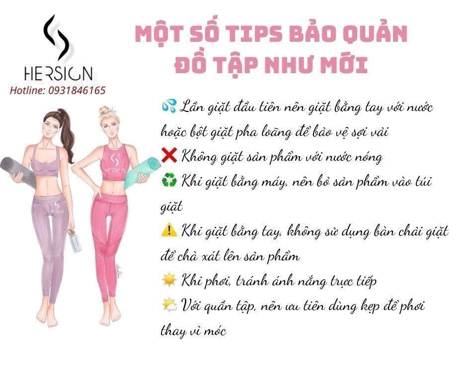 Bảo Quản Trang Phục Tập Gym Nữ của Hersign