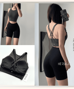 Set đồ tập gym yoga nữ ngắn HERSIGN-SMIXB21NS116B
