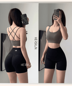 Bộ đồ tập gym yoga nữ tập tennis pickleball đạp xe HERSIGN-SMIXB35N12