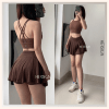Set áo croptop chân váy xoè nữ HERSIGN-SMIXB21V04A