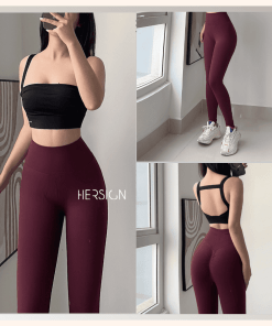 Set đồ tập gym yoga nữ áo bra quần legging dệt kim-SMIX13L27B