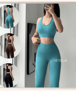 Set đồ tập gym yoga nữ áo bra thể thao quần legging HERSIGN-SET164