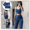 Đồ tập gym yoga nữ cao cấp Áo bra chéo lưng quần legging HERSIGN-SET167