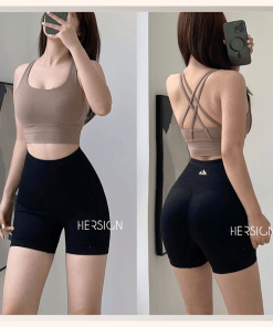 Set đồ tập gym yoga nữ quần đùi đạp xe tennis pickleball HERSIGN-SMIXB43N12