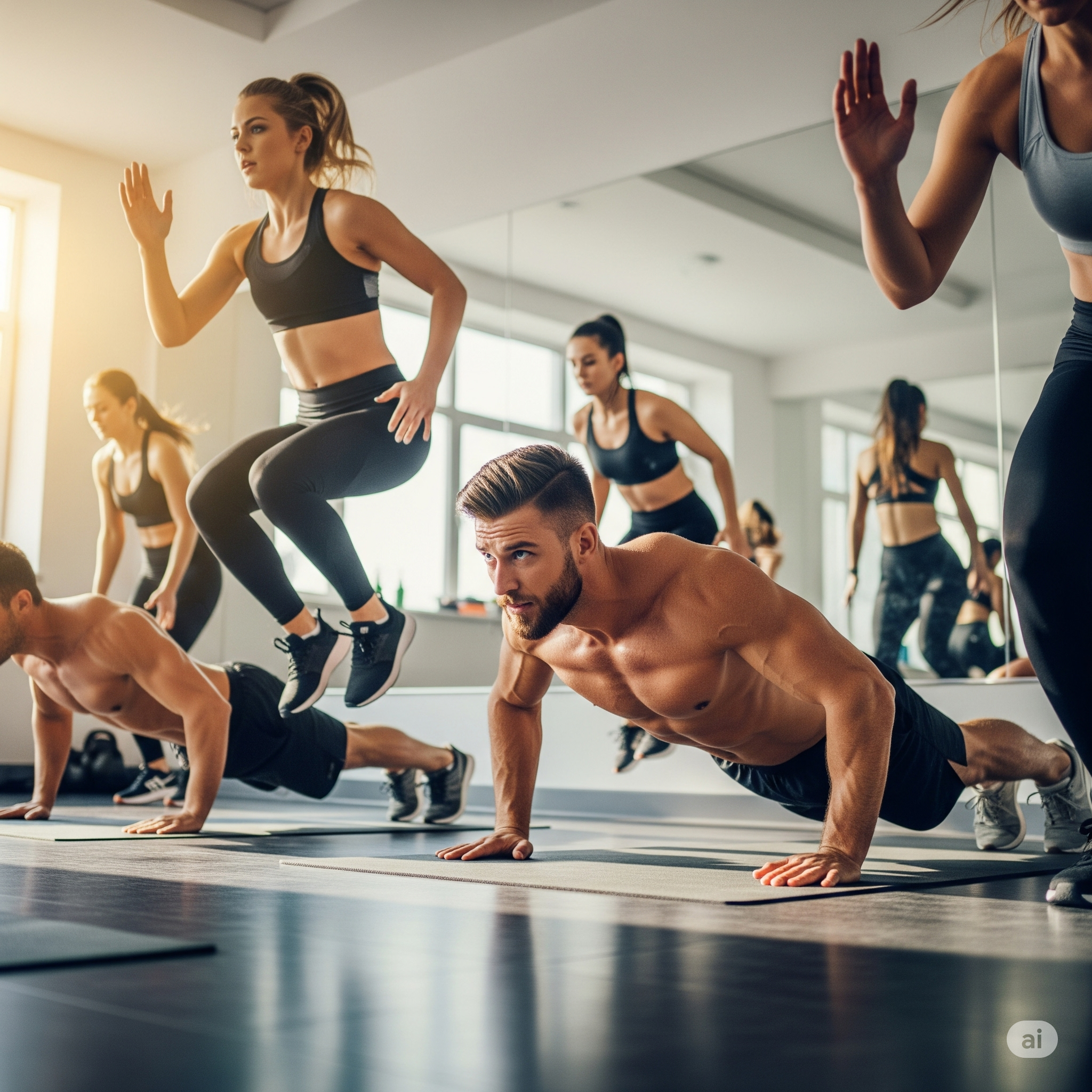 Hướng dẫn tập HIIT giảm mỡ toàn thân tại phòng