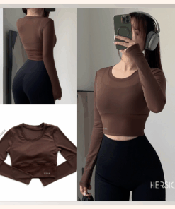 HERSIGN Áo croptop tập gym nữ CROP30
