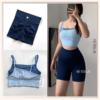 HERSIGN Set tập gym nữ Bộ quần áo thể thao nữ ngắn chạy bộ, đạp xe, tập pickleball tennis SMIXB37N32
