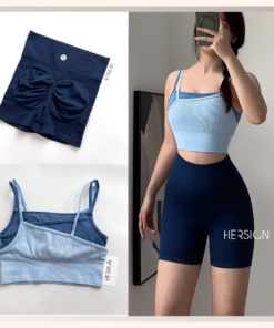 HERSIGN Set tập gym nữ Bộ quần áo thể thao nữ ngắn chạy bộ, tập pickleball tennis SMIXB37N32A BST HERSIGN Bare Form