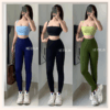 HERSIGN Bộ đồ tập gym nữ Đồ tập yoga Áo bra quần legging SMIX13L32A BST HERSIGN CORELYNE