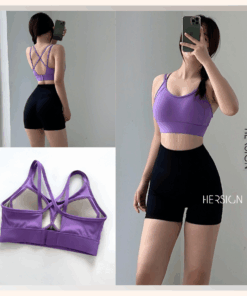 HERSIGN Set tập gym nữ Đồ tập yoga SMIXB32BN12 HERSIGN Bare Form