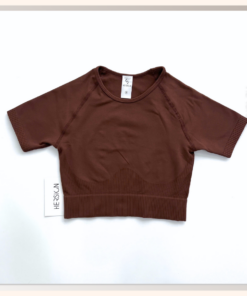 HERSIGN Áo croptop tập gym Áo croptop thể thao ngắn tay tập yoga nữ CROPS76-BST HERSIGN EASE