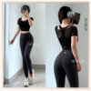 HERSIGN Quần áo thể thao nữ chạy bộ Đồ tập gym nữ áo ngắn tay quần dài SMIXC32L39B BST HERSIGN EASE