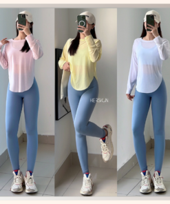 HERSIGN Set áo lưới mix quần legging thể thao cho nữ tập yoga gym SMIXA28L39 BST HERSIGN CORELYNE
