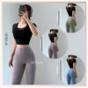 HERSIGN Set đồ tập gym nữ Đồ tập yoga nữ chạy bộ đạp xe áo ngắn tay quần dài SMIXC32L39A BST HERSIGN EASE