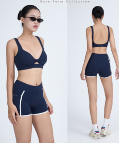HERSIGN Đồ bơi nữ Quần áo thể thao mùa hè form ngắn Set tập gym yoga nữ áo bra quần short ôm dáng SET205 BST HERSIGN Bare Form