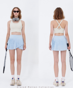 HERSIGN Set váy tennis nữ Bộ đồ thể thao nữ đánh pickleball, cầu lông nữ SMIX12V07A BST HERSIGN GRACED MOTION